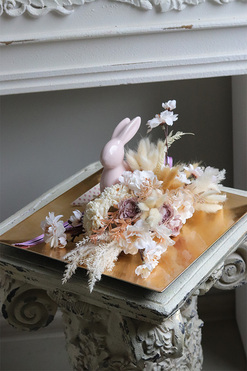 Złotko, stroik wielkanocny z zajączkiem, wym.14x30x30cm