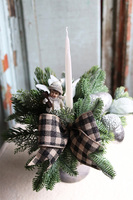 Kraciasta Kokarda, stroik świąteczny / kompozycja, wys.39cm