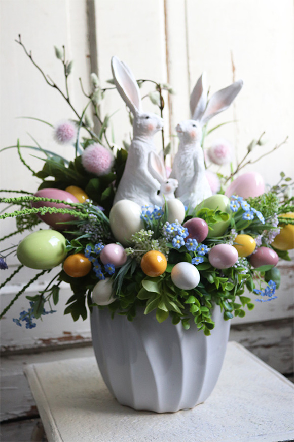 Moko Easter Pastelle A, stroik wielkanocny na stół, wym.47x57cm