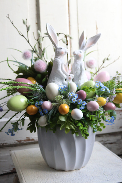 Moko Easter Pastelle A, stroik wielkanocny na stół, wym.47x57cm