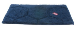OD RĘKI dywanik łazienkowy Gesso L, granatowy, wym.70x120cm