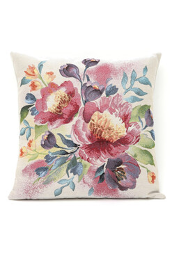 Aquarell Flowers, poszewka gobelinowa dwustronna, 45x45cm 