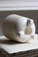 Aria, osłonka doniczka, kremowa, wym.15x14cm