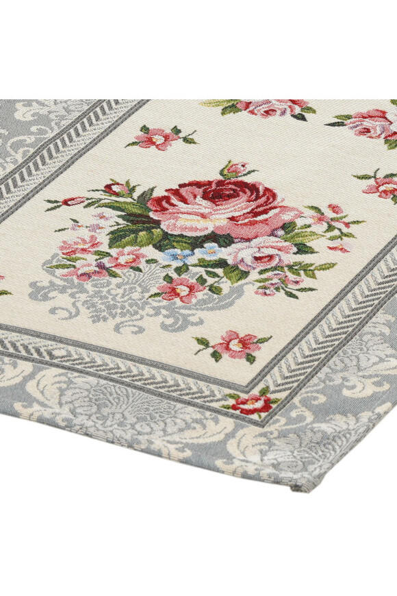 Rose Palace Grey, bieżnik gobelinowy