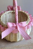 Cottage Pink, dekorowany koszyczek wielkanocny