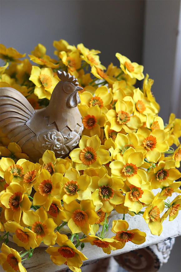 Żółta Energia 3, wielkanocny stroik z kogutem