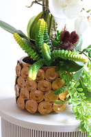 Ulennera Timber, sztuczny storczyk w żółtej donicy