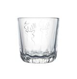 Le Renne, świąteczna szklanka z reniferem La Rochere, 6szt, poj.297ml