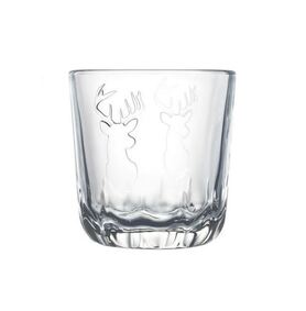 Le Renne, świąteczna szklanka z reniferem La Rochere, 6szt, poj.297ml