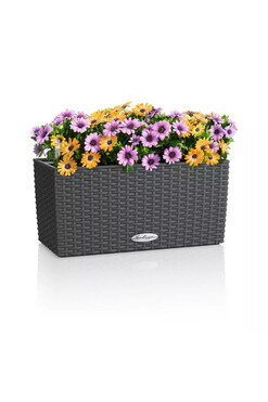 Balconera Cottage, plastikowa donica z nawadnianiem, granit, dł.40cm