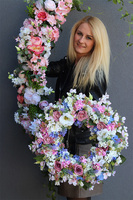 kwiatowy wianek z bzami, Czarująca Wiosna Nova, śr.60cm