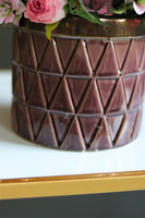 Różowa Jutrzenka, kompozycja kwiatowa w naczyniu