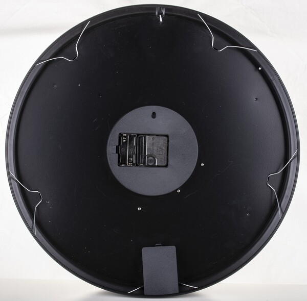 duży metalowy zegar ścienny, Voyager 2, śr.52cm 