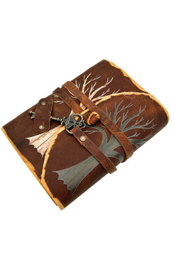 Treasure, notes vintage 200 stron, Drzewo i Klucz, wym.18x13cm 