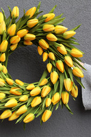 wianek z tulipanów, Witaj Wiosno Yellow