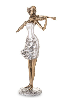 Skrzypaczka, figurka kobiety, wys.25cm