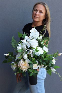 White Palace, bukiet nagrobny we wkładzie, wys.50cm