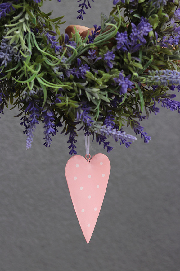 Simplina Heart, wianek lawendowy z zawieszką