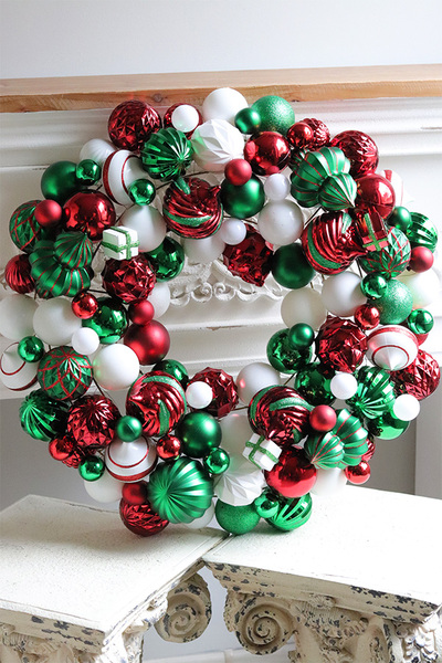 wianek bożonarodzeniowy Bombki	