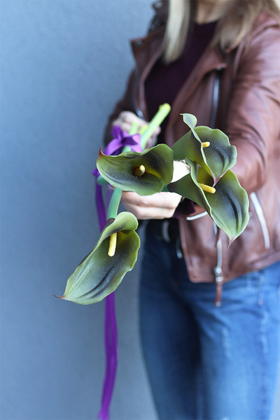 Kalle Green, bukiet nagrobny kalie