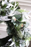 Zimowy Wieczór, zimowy wianek na drzwi