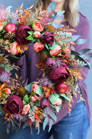 Orange Fall 2, bogaty wianek jesienny