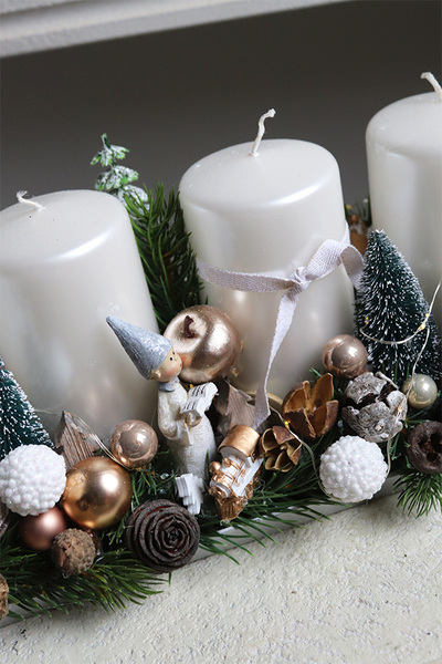 Dzieciństwo Biel, adwentowy stroik LED