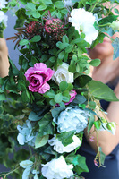 girlanda kwiatowa z bluszczem, Getrano, dł.110cm  