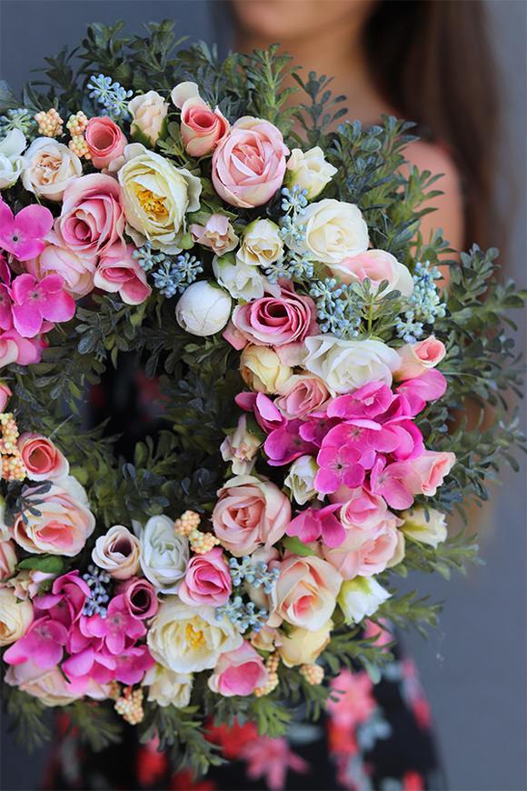 Atena, uroczy wianek na drzwi, śr.35cm 