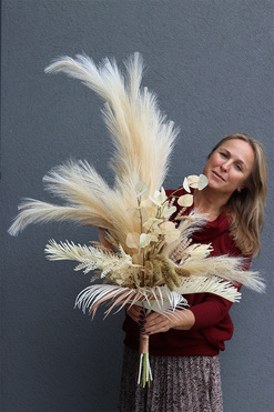 Rewia Natural Big, bukiet dekoracyjny do wazonu, wys.93cm  