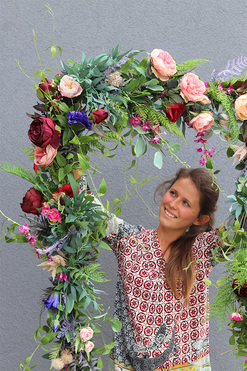 Koriana, girlanda roślinna na drzwi, dł.350cm