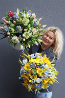 Żółte Żonkile, wiosenny flowerbox