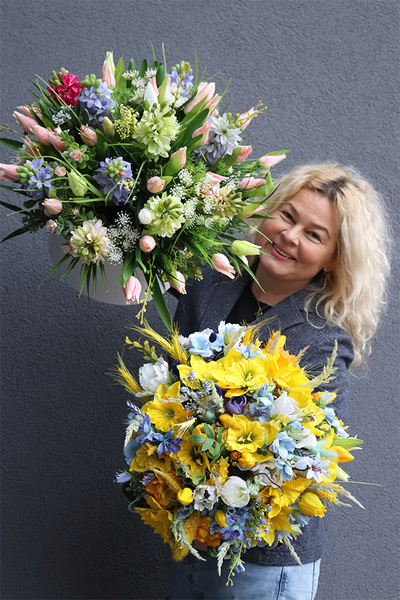Żółte Żonkile, wiosenny flowerbox
