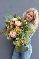 Miju, elegancki bukiet nagrobny, wys.57cm 