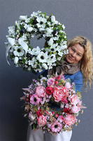 Kolory Kwiatów, wianek dekoracyjny na drzwi