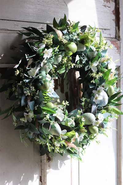 Zielono Nam 2, wielkanocny wianek z pisankami, śr.41cm