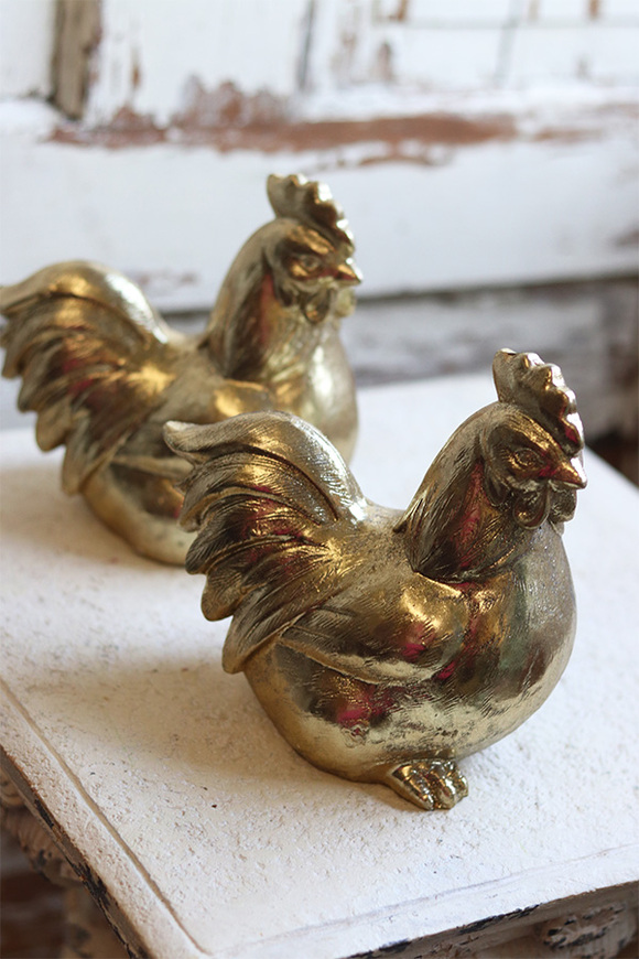 figurka złota, Kurka Wielkanocna A, wys.17x10x17cm 