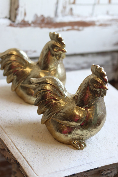 figurka złota, Kurka Wielkanocna A, wys.17x10x17cm 