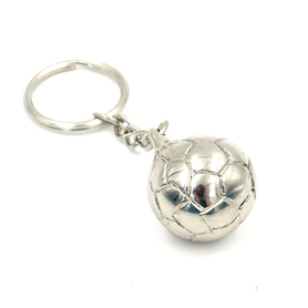 brelok - piłka metalowa, Football, dł.8cm