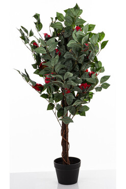 Kamelia, sztuczna roślina / drzewko kwitnące, wym.100x55x55cm