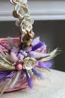 Pink Easter, dekorowany koszyczek wielkanocny