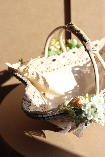 Barnabia, dwustronnie dekorowany koszyczek wielkanocny