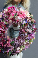 Bella Jesienna Extra, kwiatowy wianek na drzwi