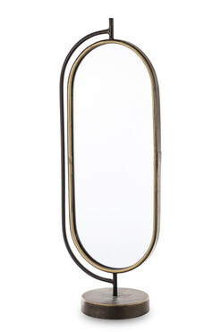 Loara Modern, stojące lustro owalne, wym.63x23x15cm