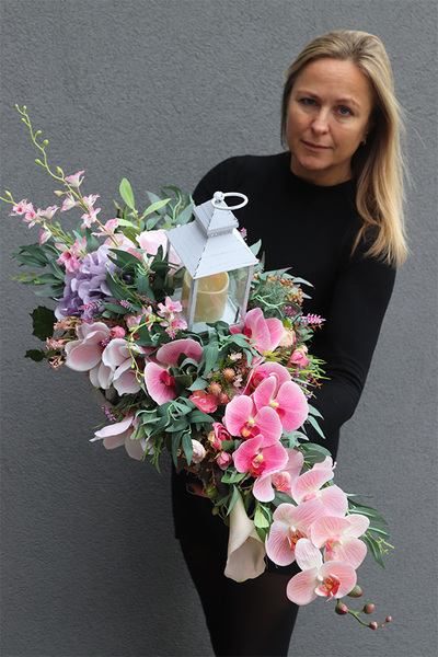 Amalanti, komplet dekoracji nagrobnych, bukiet + kompozycja