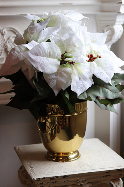 Gwiazda Betlejemska Cooler Gold, wysokiej jakości sztuczna roślina