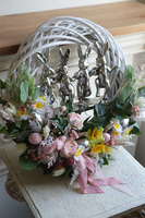 Zające na Łące, wielkanocny wianek dekoracyjny