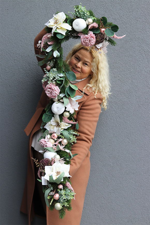 Pink Christmas, girlanda bożonarodzeniowa