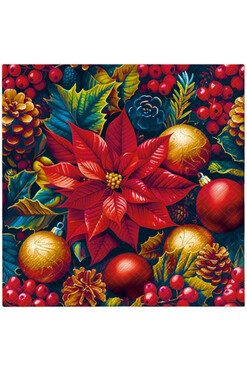 Poinsettia Charm, świąteczne serwetki papierowe, 20szt