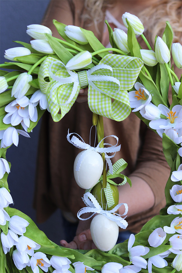 bardzo elegancki wianek na obręczy, Witaj Wiosno Subtelle